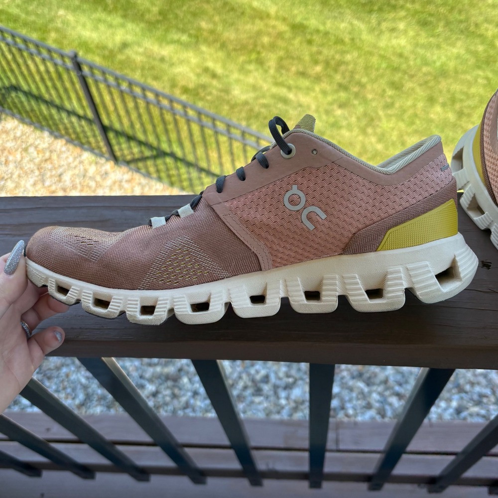On Cloud X Womens Running Shoes Mocha Brown Sand 40.99239 Size‎ 10